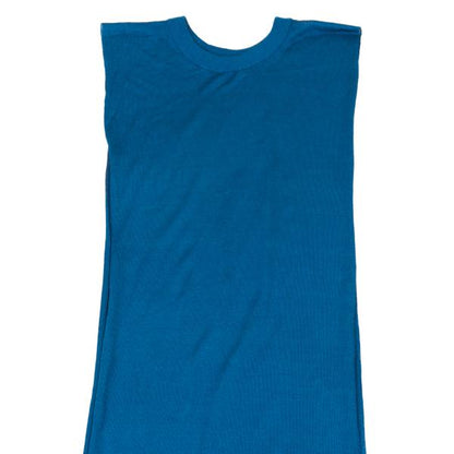 Y-3 Rayon Sleeveless Long Knit Vest Blue Size NS