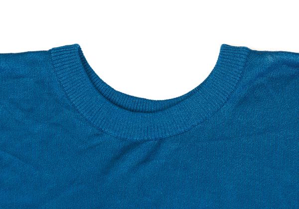 Y-3 Rayon Sleeveless Long Knit Vest Blue Size NS