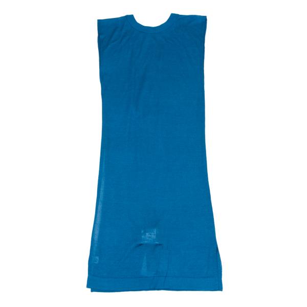 Y-3 Rayon Sleeveless Long Knit Vest Blue Size NS