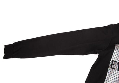 Y-3 Black Square Dot Foil Logo Print Sweatshirt Size L