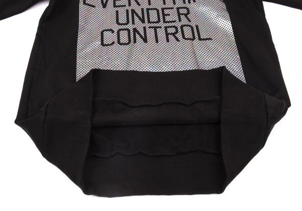 Y-3 Black Square Dot Foil Logo Print Sweatshirt Size L