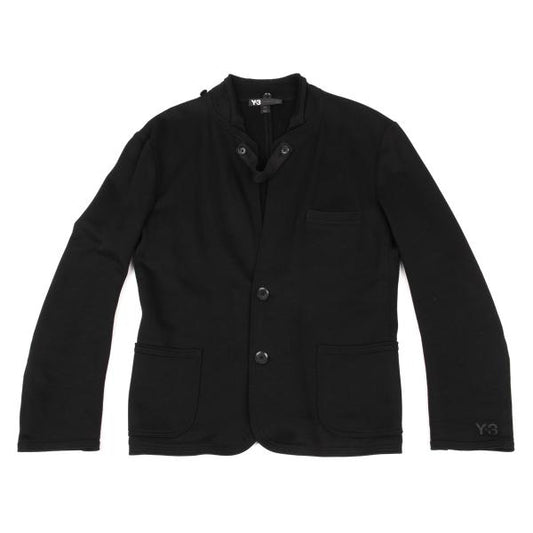 Y-3 Cotton Strap Sweat Jacket Black Size S