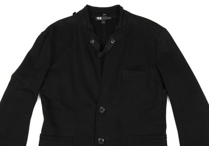 Y-3 Cotton Strap Sweat Jacket Black Size S