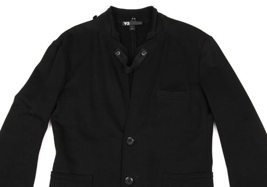 Y-3 Cotton Strap Sweat Jacket Black Size S