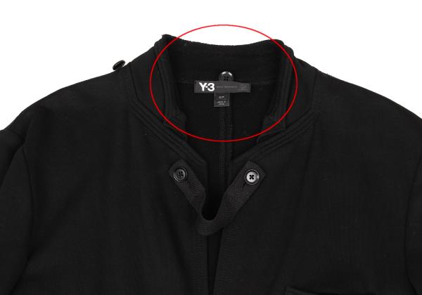Y-3 Cotton Strap Sweat Jacket Black Size S