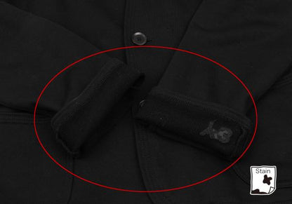 Y-3 Cotton Strap Sweat Jacket Black Size S