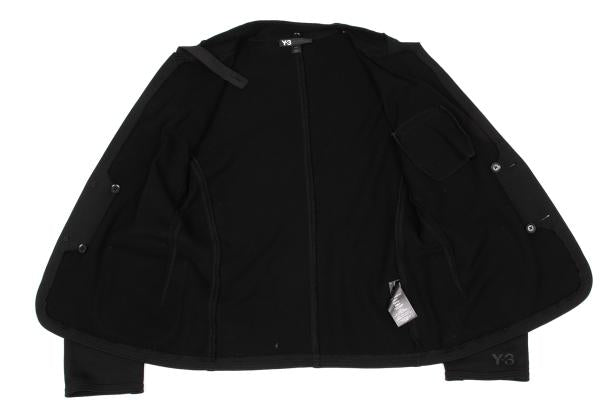 Y-3 Cotton Strap Sweat Jacket Black Size S
