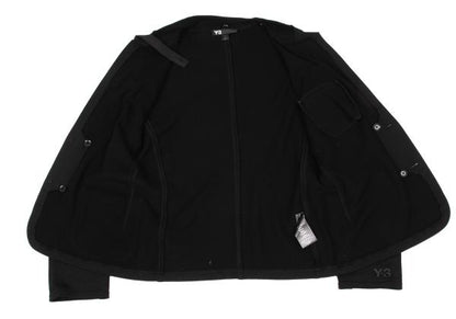 Y-3 Cotton Strap Sweat Jacket Black Size S