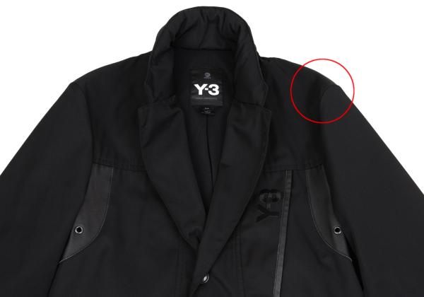 Y-3 Faux Leather Panel Ventilation Jacket Black Size S