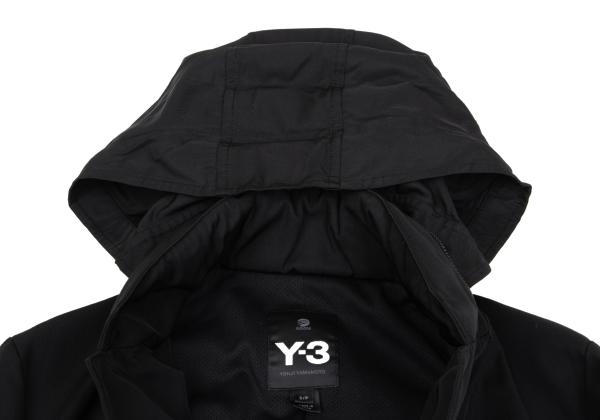 Y-3 Faux Leather Panel Ventilation Jacket Black Size S