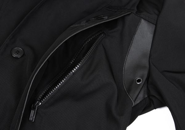 Y-3 Faux Leather Panel Ventilation Jacket Black Size S