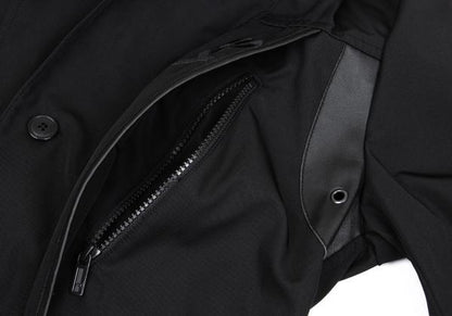 Y-3 Faux Leather Panel Ventilation Jacket Black Size S