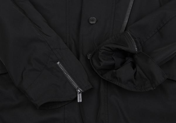 Y-3 Faux Leather Panel Ventilation Jacket Black Size S