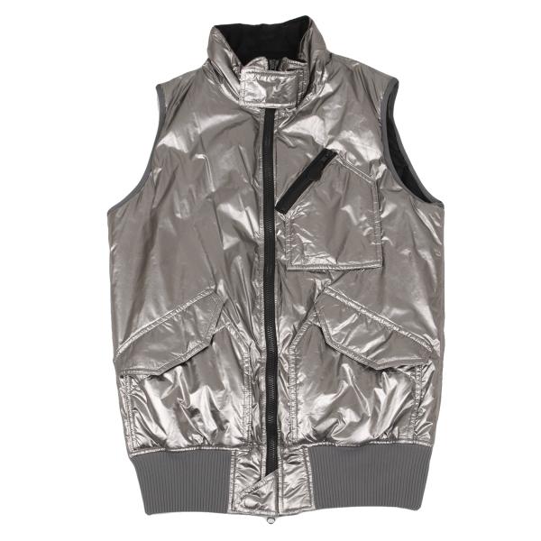 Y-3 Poly Metallic Padded Vest Silver Size S