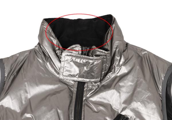 Y-3 Poly Metallic Padded Vest Silver Size S