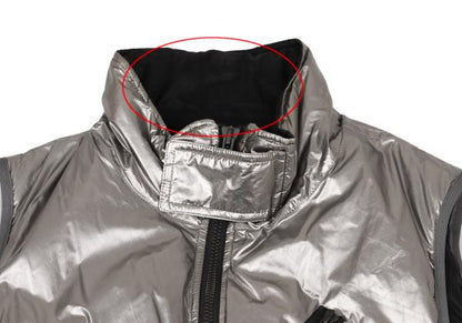 Y-3 Poly Metallic Padded Vest Silver Size S