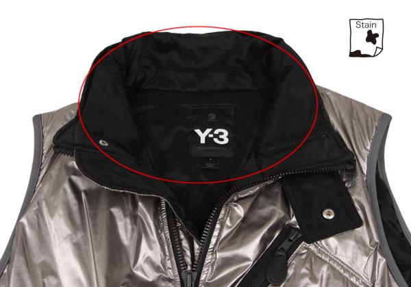 Y-3 Poly Metallic Padded Vest Silver Size S