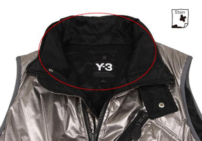 Y-3 Poly Metallic Padded Vest Silver Size S