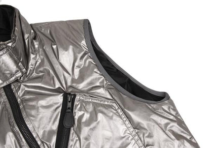 Y-3 Poly Metallic Padded Vest Silver Size S