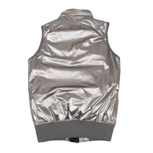 Y-3 Poly Metallic Padded Vest Silver Size S
