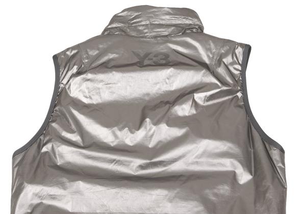 Y-3 Poly Metallic Padded Vest Silver Size S