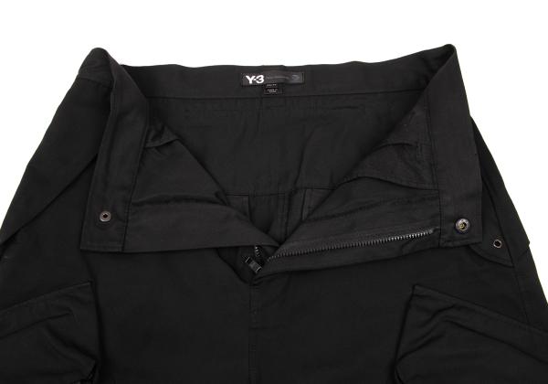 Y-3 Poly Zip Pocket Cargo Pants Black Size XS