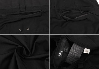 Y-3 Poly Zip Pocket Cargo Pants Black Size XS