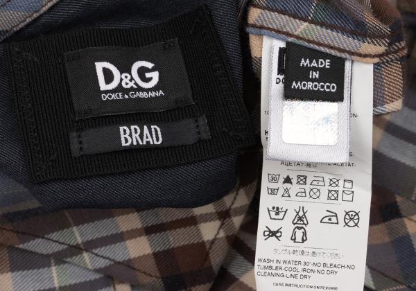Dolce & Gabbana D&G Cotton Check Western Yoke Shirt Size M