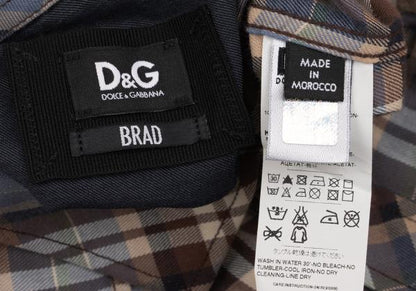 Dolce & Gabbana D&G Cotton Check Western Yoke Shirt Size M