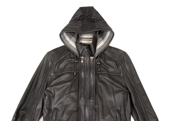 Dolce & Gabbana D&G Lamb Ribbed Hooded Zip Jacket Size 46