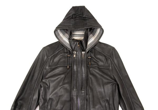 Dolce & Gabbana D&G Lamb Ribbed Hooded Zip Jacket Size 46