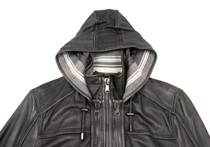 Dolce & Gabbana D&G Lamb Ribbed Hooded Zip Jacket Size 46