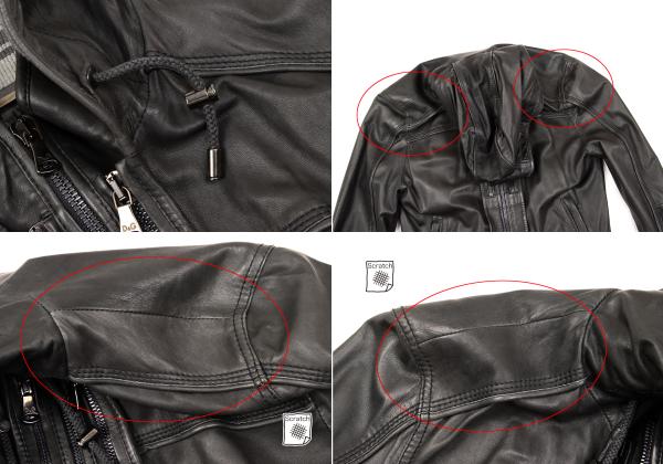 Dolce & Gabbana D&G Lamb Ribbed Hooded Zip Jacket Size 46