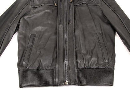 Dolce & Gabbana D&G Lamb Ribbed Hooded Zip Jacket Size 46