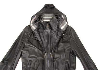 Dolce & Gabbana D&G Lamb Ribbed Hooded Zip Jacket Size 46