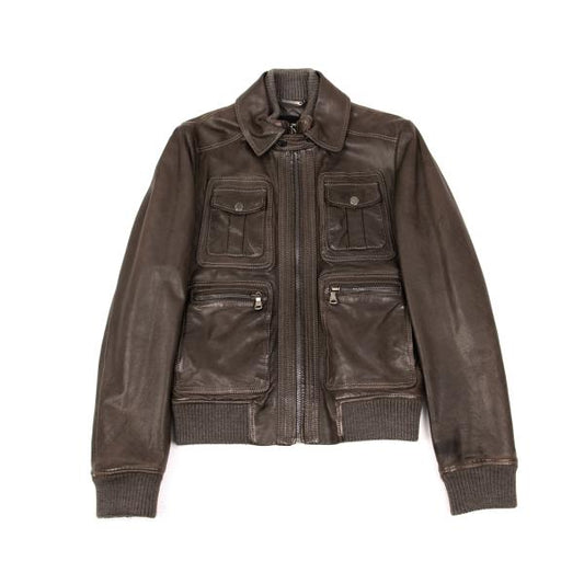 Dolce & Gabbana D&G Quilted Lining Lamb Blouson Size 46