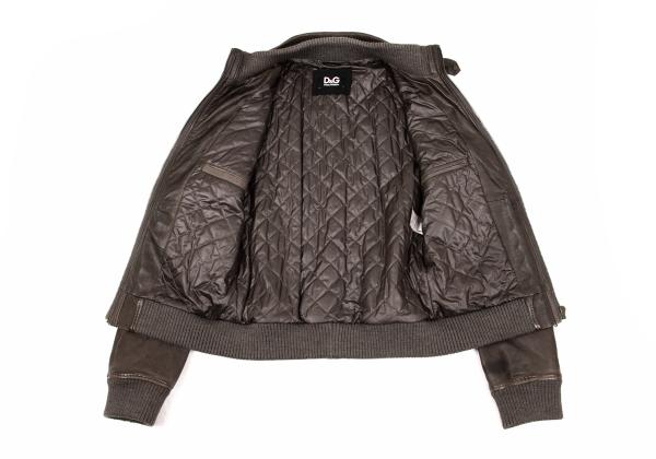 Dolce & Gabbana D&G Quilted Lining Lamb Blouson Size 46