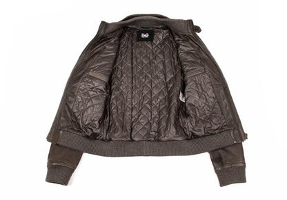 Dolce & Gabbana D&G Quilted Lining Lamb Blouson Size 46