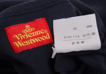 Vivienne Westwood Cotton Orb Embroidered T-Shirt Navy Size M