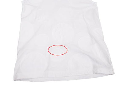 COMME des GARCONS Cotton Dot Patch Tank Top White Size S