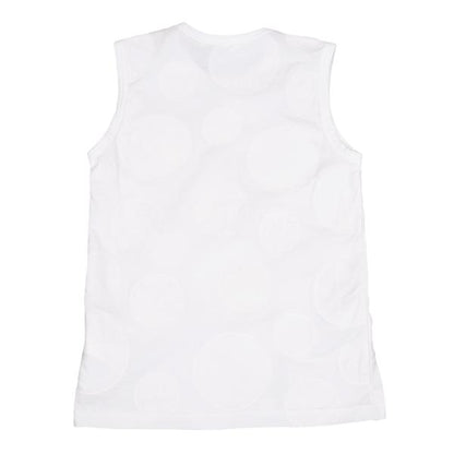 COMME des GARCONS Cotton Dot Patch Tank Top White Size S
