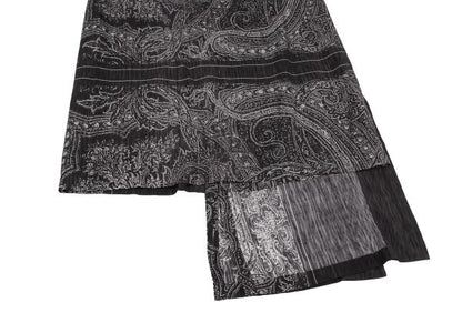 Yohji Yamamoto FEMME 19SS Rayon Paisley Skirt Black Size 1
