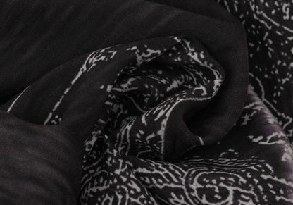 Yohji Yamamoto FEMME 19SS Rayon Paisley Skirt Black Size 1