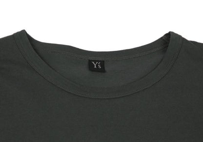 Y's 20AW Cotton Logo Pigment Print T-Shirt Blue Size 2