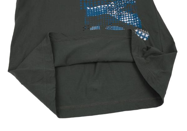 Y's 20AW Cotton Logo Pigment Print T-Shirt Blue Size 2