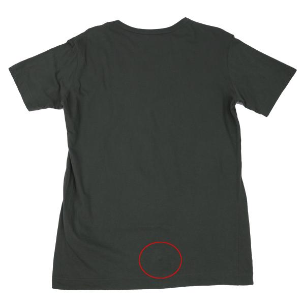 Y's 20AW Cotton Logo Pigment Print T-Shirt Blue Size 2