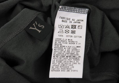 Y's 20AW Cotton Logo Pigment Print T-Shirt Blue Size 2