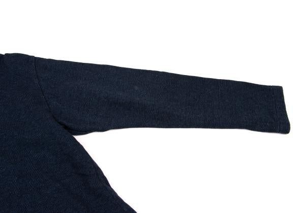 45rpm 45R Indigo Dye One Point Logo V-Neck Sweatshirt Size 5
