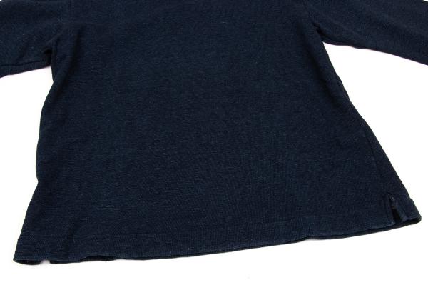 45rpm 45R Indigo Dye One Point Logo V-Neck Sweatshirt Size 5