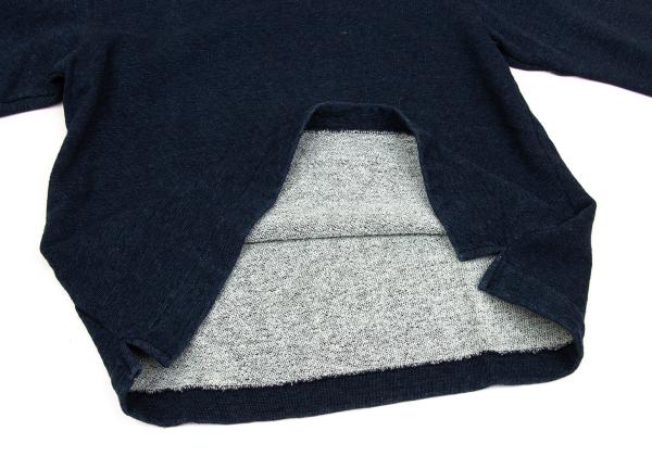 45rpm 45R Indigo Dye One Point Logo V-Neck Sweatshirt Size 5